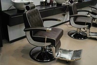Salon de coiffure de beauté Équipement de salon de coiffure de meubles chaises de salon de coiffure chaise de barbier en métal