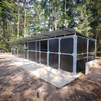 Nouvelle Box à Chevaux Préfabriquée Sûre, Confortable et Portable, Box en Maille pour Chevaux, Écuries Préfabriquées, Écurie Extérieure Grande Taille pour Chevaux