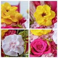 Bouquet de roses éternelles en gros, personnalisé pour la remise des diplômes, boîte cadeau de fleurs séchées naturelles, longue durée (3 à 5 ans), élégant