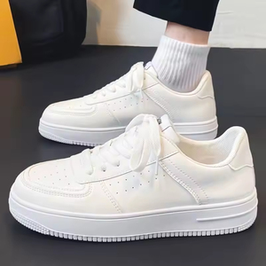 Zapatos Blancos Transpirables de Nuevo Estilo para Hombre, Modernos y Versátiles, con Suela Gruesa, Deportivos y Casuales, para Caminar - Product Image 4
