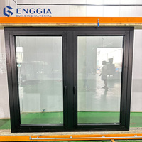 Ventana de aluminio de doble acristalamiento y ventanas de aleación de aluminio a prueba de viento