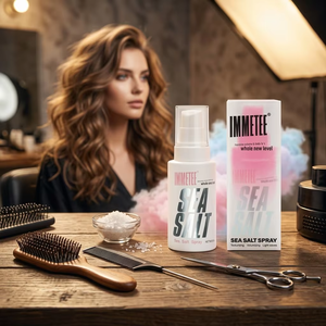 Spray au sel de mer professionnel 120 ml pour texturiser et donner du volume aux cheveux, non gras, longue tenue, pour des ondulations de plage, spray coiffant pour hommes - Product Image 3
