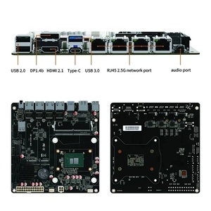 Carte mère Mini ITX NAS 6 baies 12e génération I3-N305 N355 N100 N150 4x I226-V 2.5G 2*NVMe 6*SATA3.0 DDR5 PCIex1 Pare-feu - Product Image 3
