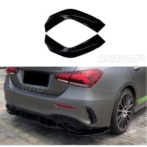 สปลิตเตอร์กันชนหน้าและดิฟฟิวเซอร์สำหรับรถเบนซ์ A-Class W177 V177 A35 A45 AMG แฮทช์แบคและซีดาน ชุดแต่งตัวถังรถยนต์ - Product Image 3