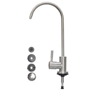 Grifo de Cocina de 2 Puntos de Acero Inoxidable 304, Monomando con Válvula Cerámica, Montaje en Encimera, Estilo Minimalista, Rotación de 360 Grados - Product Image 2
