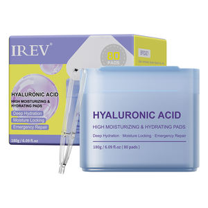 Lingettes hydratantes à l'acide hyaluronique IREV, marque privée, 80 lingettes pour le soin quotidien de la peau, lingettes en coton OEM. - Product Image 1