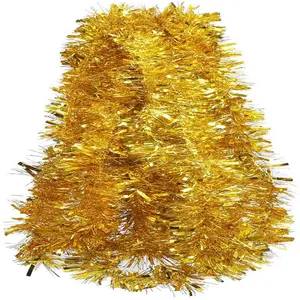 Hanging Holiday Wholesale Christmas Garland Artificial Christmas Tinsel Garland Christmas Tree Ornament Party Decoration Opp Bag