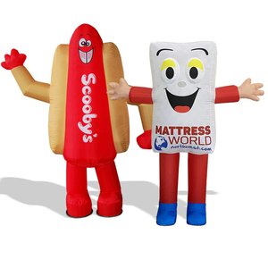 Publicité <span class=keywords><strong>gonflable</strong></span> personnalisée Gonflables de forme <span class=keywords><strong>humaine</strong></span> pour garçon Modèle de dessin animé avec chapeau Poupée homme <span class=keywords><strong>gonflable</strong></span> - Product Image 3