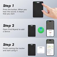 Mini traceur GPS intelligent avec recharge sans fil, localisateur par satellite certifié MFI pour iOS, étanche IPX5, portée de 40 m