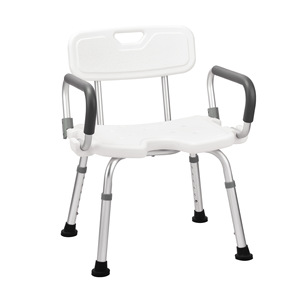 Silla de ducha Wei Yikang 799D con asiento abatible, respaldo y brazos para personas mayores y con discapacidad - Product Image 1