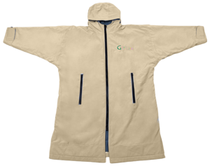 السباحة معطف بركة (سترة من الفراء بقبعة للقطب الشمالي) جاكيتات للرجال تغيير رداء دافئ الصوف الجافة بسرعة لتصفح السباحة التجديف الرياضات المائية - Product Image 4