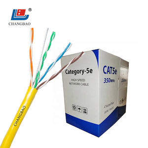 كابل شبكة Lan صلب <span class=keywords><strong>Cat5e</strong></span> من تشانجباو m 4 أزواج من كابل <span class=keywords><strong>UTP</strong></span> Cat5 بشبكة إيثرنت مع كابلات اتصال جاكيت من كلوريد البولي فينيل و LSZH - Product Image 3