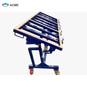 Table de convoyage à rouleaux industrielle à quatre roues en acier inoxydable, capacité de charge de 500 kg, pour le transport de dalles de verre et de pierre, directement de l'usine - Product Image 2