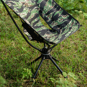 Silla Plegable Portátil con Marco de Aluminio Giratorio, Diseño Moderno de Camuflaje, para Jardín, Playa y Exteriores - Product Image 6