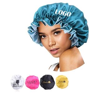 GTOP Vente en gros de bonnets en satin doux à double couche avec logo personnalisé pour un usage quotidien en extérieur, décontracté, unisexe, ajustables, toutes saisons - Product Image 1