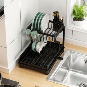 <b>Dish</b> Drying <b>Rack</b> Over Sink Kitchen Storage Shelf Metal <b>Rack</b> Storage Shelf Storage Holder and <b>Racks</b> - Product Image 5
