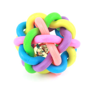 Juguete Interactivo para Mascotas Yommy, Pelota de Cuerda Colorida de 8cm para Perros y Gatos - Product Image 2
