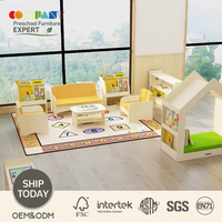 Meubles de garderie modernes en bois COMPANY, coin lecture, étagère à livres pour tout-petits, crèche, salle de classe Montessori