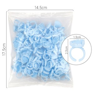 Herramientas para Extensión de Pestañas al por Mayor a Bajo Precio, Anillo para Pegamento de Pestañas, 100 Piezas/Bolsa - Product Image 1