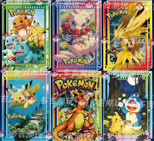 YQ Pokemoned Duoji Ladrillo de arena fluida <span class=keywords><strong>3D</strong></span> de acrílico 151 con cuentas de cristal de vidrio ultra premium, arte decorativo divertido Mega Dream Nightblade - Product Image 4