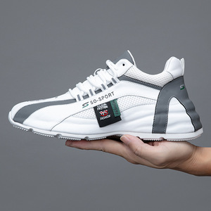 New style <b>leather</b> shoes - men's casual <b>sneakers</b>, white <b>sneakers</b>, no need to slip on - manufacturer's wholesale for free shipping - Product Image 4