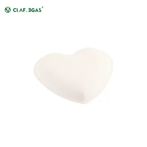 Restaurant Disposable Dishes Wholesale Sugarcane Bagasse Heart Shape Biodegradable Dishes Eco Sauce Plate
