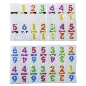Vente en gros de dominos en acrylique vierges-D6 Carreaux de jeu numérotés pour projets personnalisés Surface vierge pour la conception de bricolage - Product Image 5