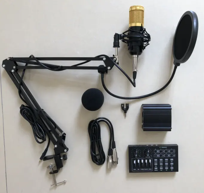 Hot Koop BM800BB Professionele Studio Broadcasting Opname Condensator Microfoon Set Best Selling Electret Condensator Microfoon