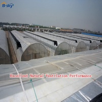 Serre tunnel commerciale compacte en PE pour la culture de légumes et la croissance hydroponique des plantes – Faible coût, haute performance