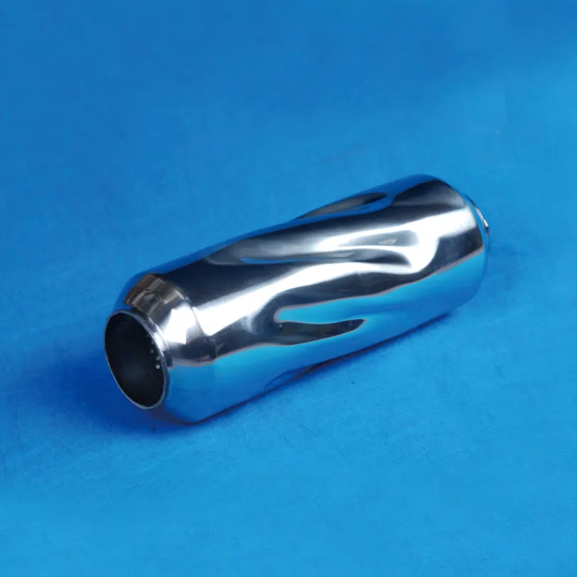 Stainless steel scroll muffler exhaust pipe middle auto rear throat resonance stainless steel exhaust pipe