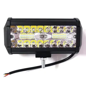 Hot Sales Neue dreireihige 7-Zoll 40-LED-Auto-LED-Arbeitsleuchte 120-W-Offroad-Auto-Scheinwerfer mit langem Streifen und Netz licht