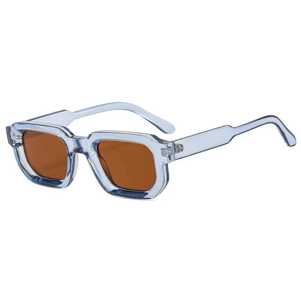 Occhiali da sole classici per lenti per pc protezione uv400 stile moda occhiali da sole eleganti con struttura quadrata per uomo e donna