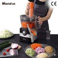 Mond.uk 600W Commerciële Elektrische Groenten Snijmachine, Automatische Ui- en Aardappelblokjes Snijder & Snijmachine voor Restaurant SUS304
