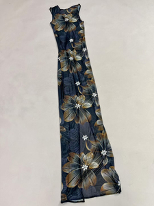 Novance Y4786 abbigliamento all'ingrosso maglia trasparente <span class=keywords><strong>nero</strong></span> di lusso eleganti abiti da sera abito <span class=keywords><strong>lungo</strong></span> stampa abiti da donna per la festa - Product Image 5