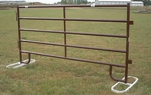 Cheval en acier 6 pieds de haut Clôture de ferme Assemblage facile Cadre en bois de fer pour la construction de jardin Protection de prison Longueur Decoration-2m - Product Image 3