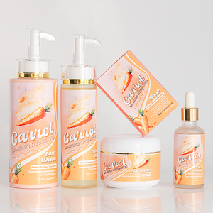 Produk perawatan kulit wortel Vitamin E organik terlaris dengan kolagen asam Kojic pemutih dan pelembap OEM ODM - Product Image 1