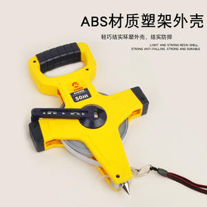 Cinta métrica de fibra recubierta de nailon Songchuang de 50m con bloqueo de palanca y retorno manual para topografía en sitios de ingeniería - Product Image 5