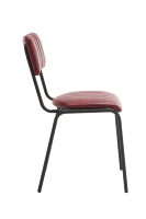 Chaise de comptoir traditionnelle en fer pour café commercial, version basse, dossier haut, durable, vente en gros d'usine