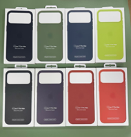 Coque de téléphone magnétique en silicone liquide authentique en stock pour iPhone 17 avec animation de démarrage et bouton IA