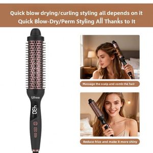 หวีจัดแต่งทรงผมอัจฉริยะ Ufree รุ่น Magic Straightening Comb ขายดีข้ามประเทศ หวีจัดแต่งทรงผมอเนกประสงค์ พกพาสะดวก ใช้ในบ้านได้ พร้อมประจุลบ - Product Image 2