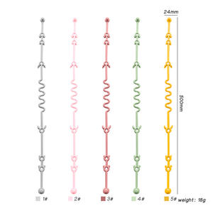 BPA ücretsiz gıda sınıfı gerilebilir anti-damla bebek silikon emzik zinciri - Product Image 4