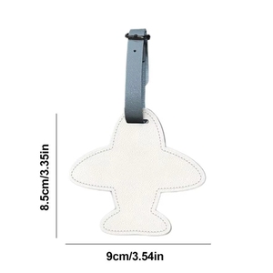 แท็กกระเป๋าเดินทางสำหรับกระเป๋าสัมภาระป้ายกำกับบนเครื่องบินหนัง PU สำหรับระบุกระเป๋าเดินทางกระเป๋าเดินทางขึ้นเครื่อง - Product Image 5