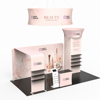 Stand d'exposition réutilisable 10x20 pieds avec affichage en tissu imprimé sur mesure pour événements professionnels