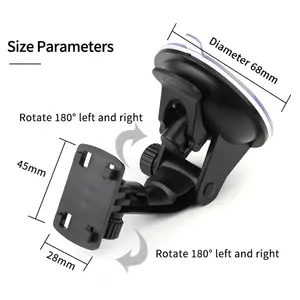 Car DVR Holder Suction Cup Mount DV GPS Navigation Camera Phone Bracket Base Rotatable Auto Accessories