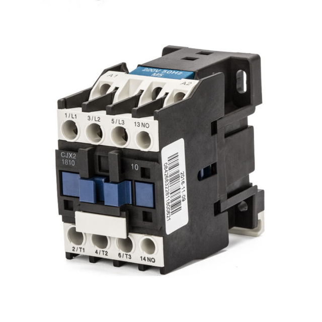 Original Chint AC 220V Electromagnetic Contactor CJX2-1810 3 Phase 3 Pole Din Rail Mount 100% New in Stock