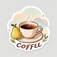 Autocollant adhésif en PVC avec logo personnalisé, étiquettes de café imprimées UV auto-adhésives, étiquettes d'emballage pour sachets de café