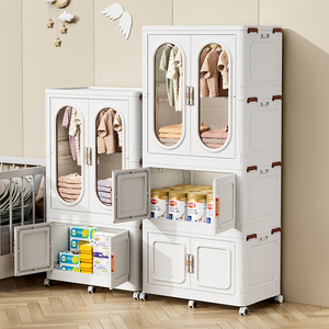 Armadio cassettiera armadio casa di plastica porta vestiti <span class=keywords><strong>contenitore</strong></span> armadi per la cucina - Product Image 5