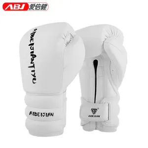 真皮标题拳击手套专业澳大利亚聚氨酯牛皮拳击套装成人包装标准纸箱Aibejian