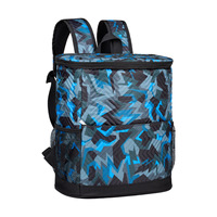 Sac à dos camouflage en tissu Oxford à double bandoulière, sac isotherme de grande capacité, pour camping en plein air, pique-nique