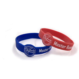 Pulseras de Silicona Personalizadas con Logotipo Grabado de 1 Pulgada, Sin Pedido Mínimo, Pulsera Elástica de Goma - Product Image 3